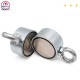 Çift Taraflı (Double Sided) Pot Mıknatıs Ø70 mm Fishing Magnet - 360° Çekim Gücü - 150-200 kg - Deniz Mıknatısı