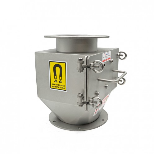 DN100 Giriş Çıkışı Çekmeceli Kovan Tipi Mıknatıs Toz Maya Fabrikasına Mıknatıslı Seperatör