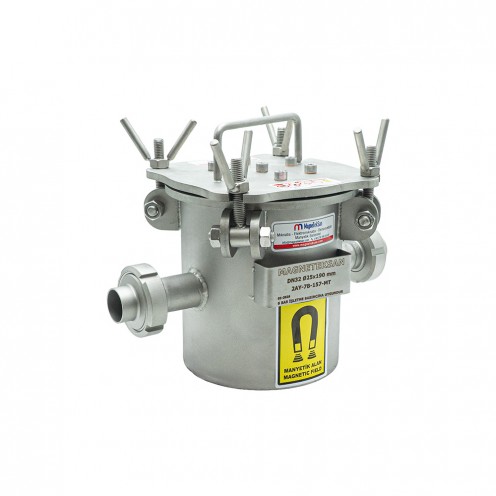 DN32 Ay Anahtarlı Neodyum Filtre Mıknatıs – Sıvı Hatlarında Metal Tutucu - Ø25x190 mm Mıknatıslı