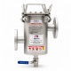 Meyve Püresi Hattı İçin DN40 Giriş Çıkışlı 5 Barlı Neodyum Filtre Mıknatıs
