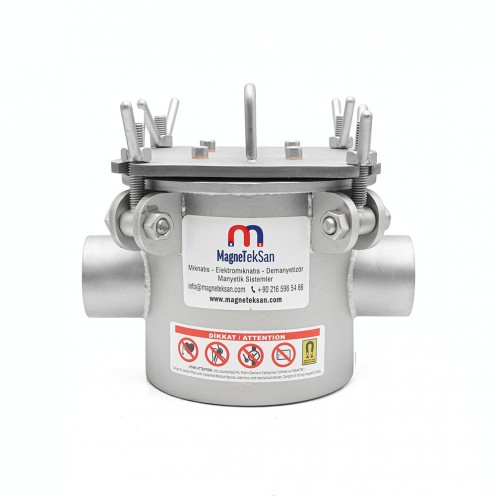 DN50 Ø25x160 mm Neodymium Magnetic Filter – For Cutting Fluids and Coolant Filtration