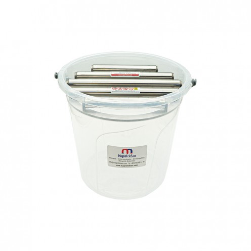 Kovalı Neodyum Elek Mıknatıs Ø300 mm – Tuz ve Şeker Hatları İçin