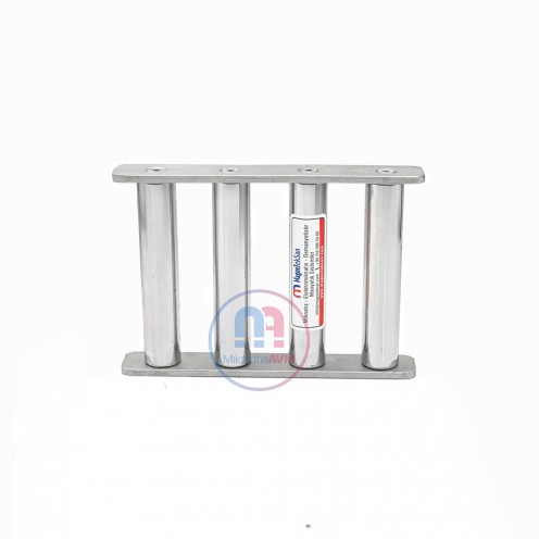 PE IBC Hattı İçin 4 Çubuklu Neodyum Manyetik Elek – 150°C Dayanım