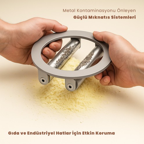 Peynir Mayası Tozu İçin 150 mm Neodyum Elek Mıknatıs