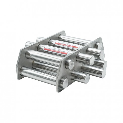 Plastik Hammadde Üretimi İçin Ø300 mm Neodyum Manyetik Elek 25 mm Çaplı 9 Bar