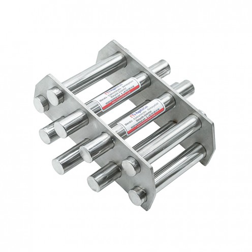 Plastik Hammadde Üretimi İçin Ø300 mm Neodyum Manyetik Elek 25 mm Çaplı 9 Bar