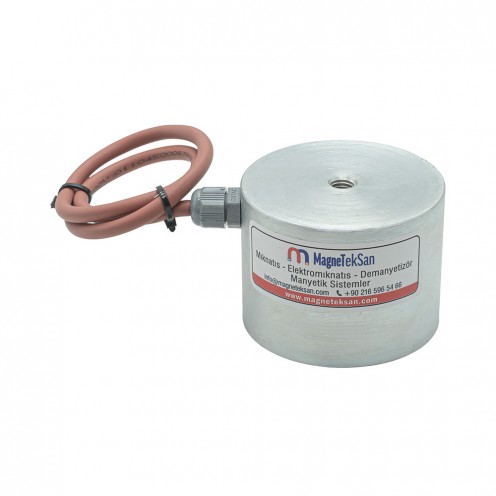 Robot Kolu İçin Ø80x60 Elektromıknatıs 100V DC Güçlü Manyetik Tutucu