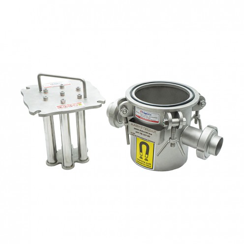 Yağ Hatları İçin DN50 Neodyum Manyetik Filtre – Ø25x190 mm, 7 Barlı Mıknatıs