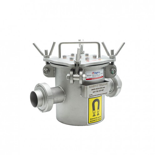 Yağ Hatları İçin DN50 Neodyum Manyetik Filtre – Ø25x190 mm, 7 Barlı Mıknatıs